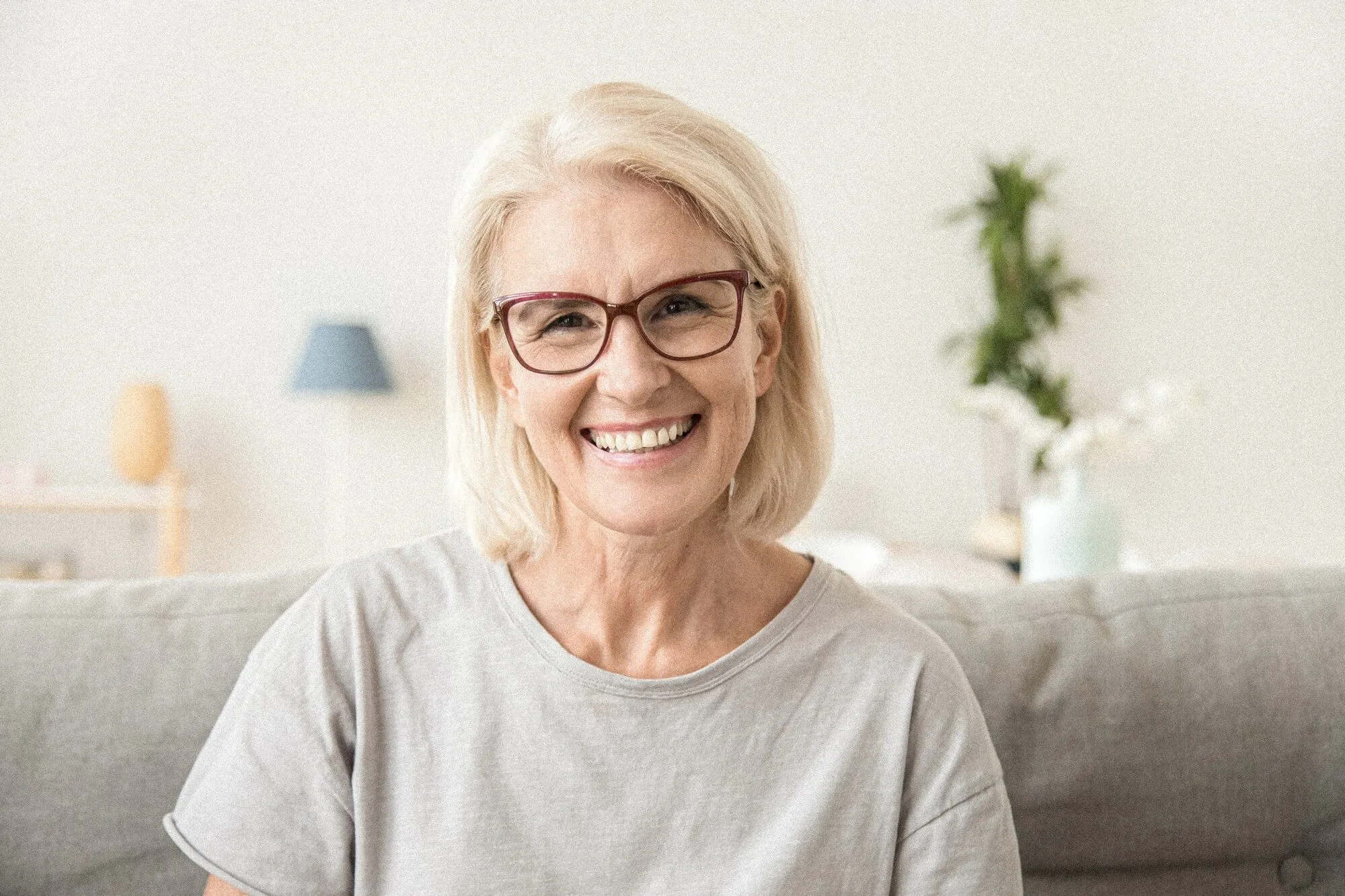Old women smiling